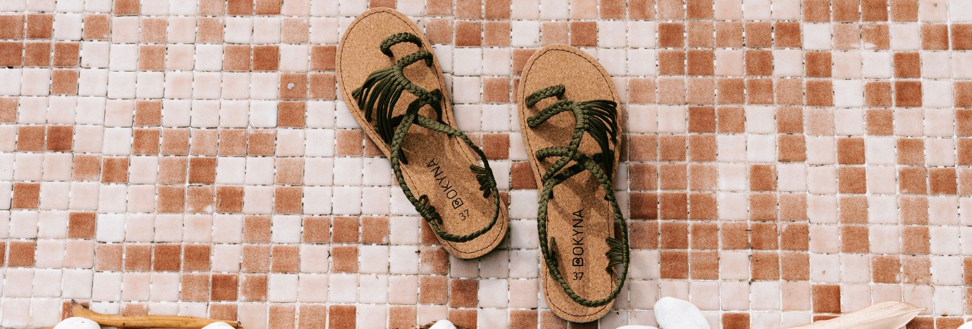 Green sandals